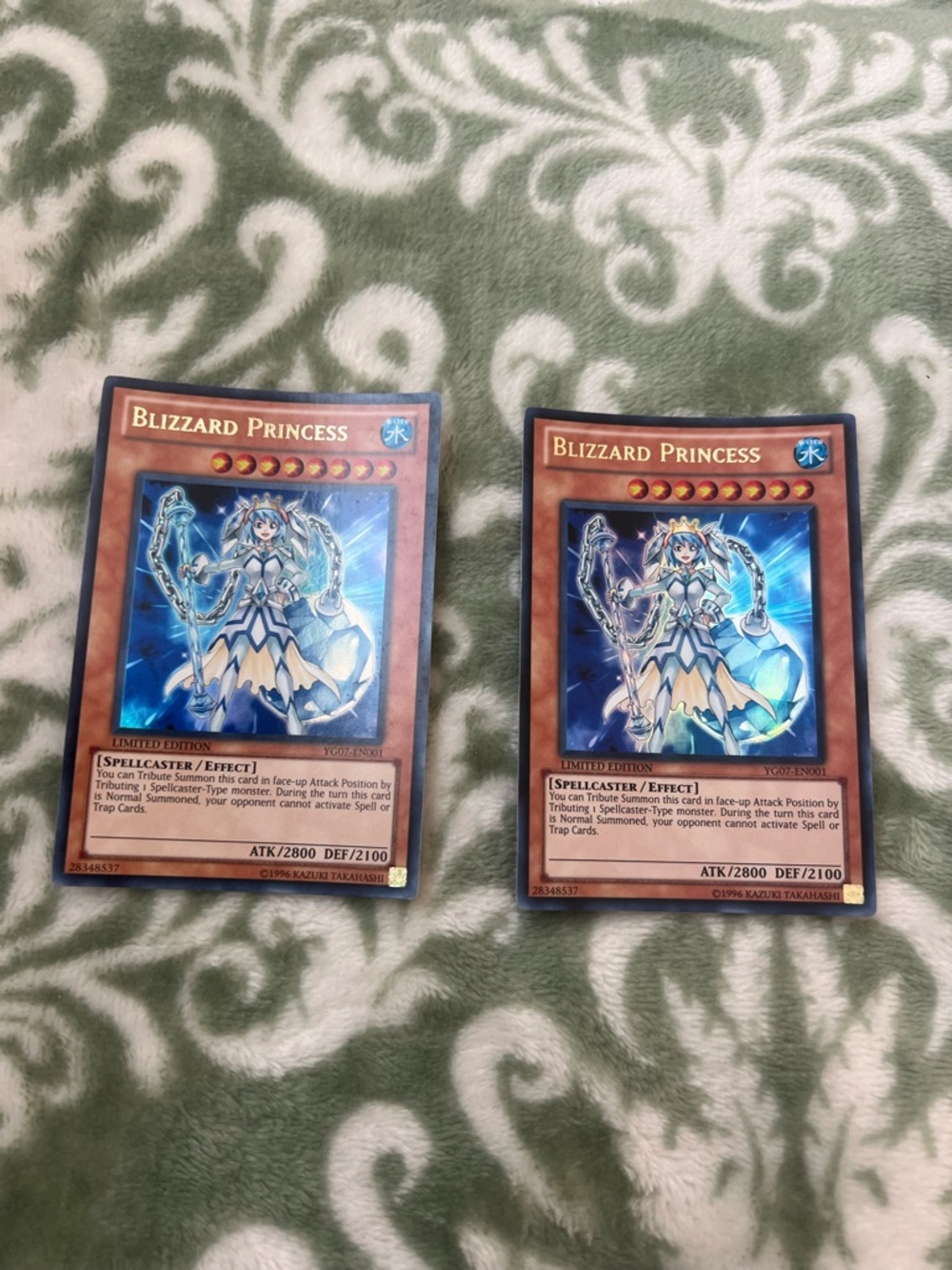 Yugioh Blizzard Princess - YG07-EN001 -  GX Manga Promo Yugioh Card 2 Ct